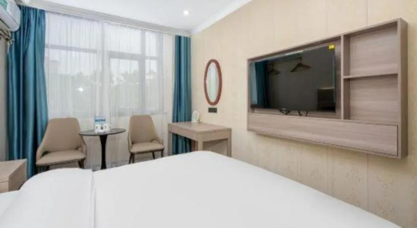 Bed in GreenTree Inn Hotel - Nantong Hongming Plaza