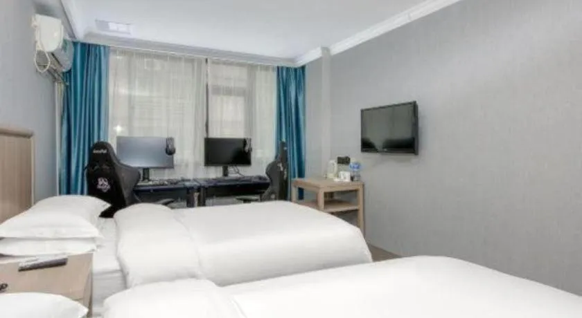 Bed in GreenTree Inn Hotel - Nantong Hongming Plaza