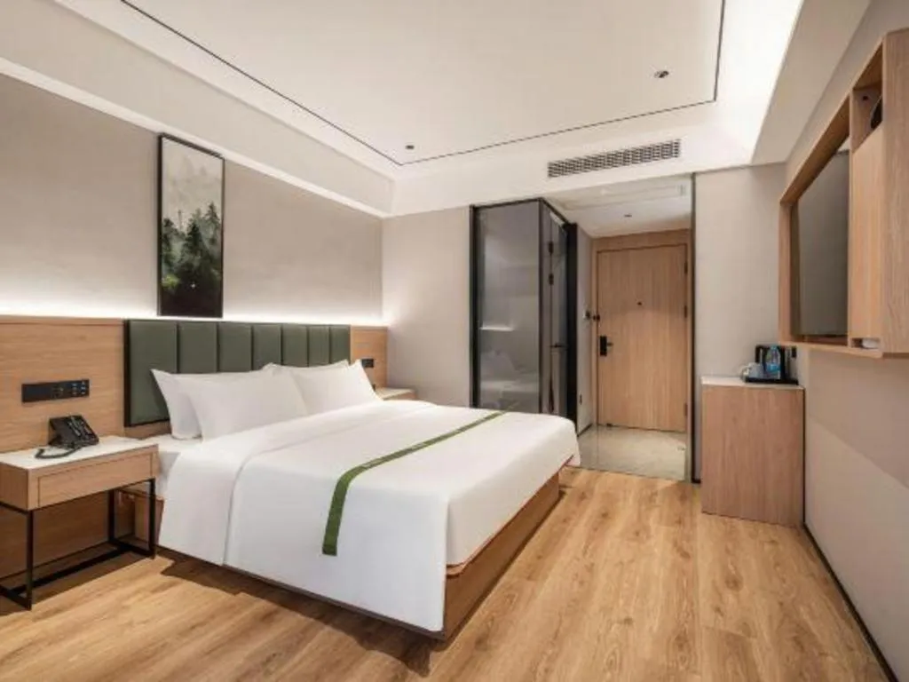 Bed in GreenTree Inn Bengbu Huaihe Walking Street