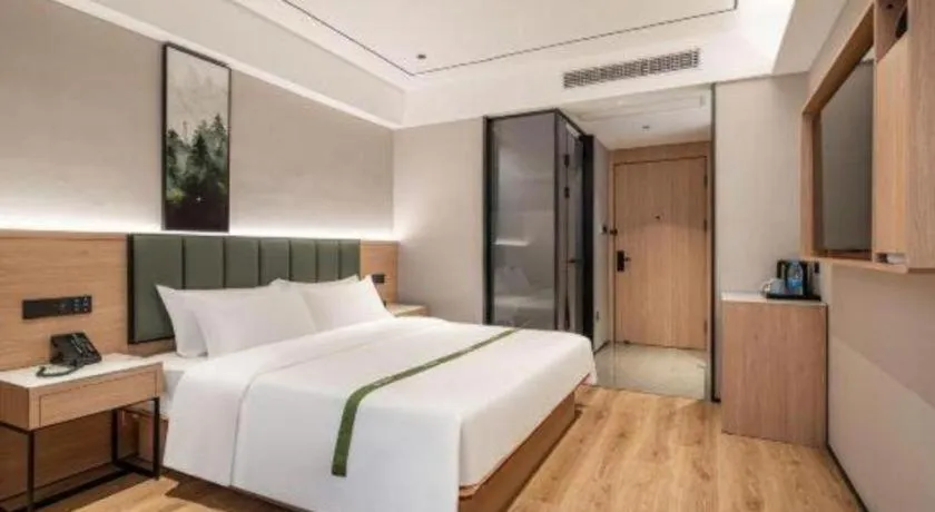 Bed in GreenTree Inn Bengbu Huaihe Walking Street