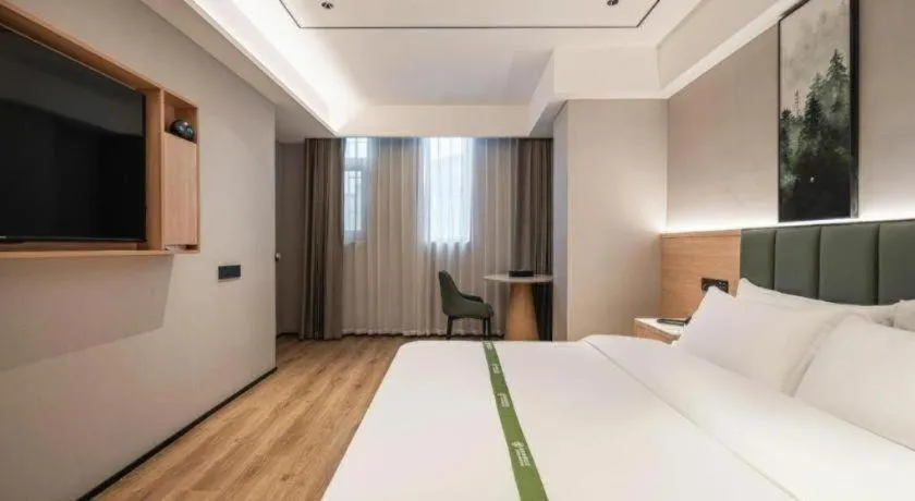 Bed in GreenTree Inn Bengbu Huaihe Walking Street