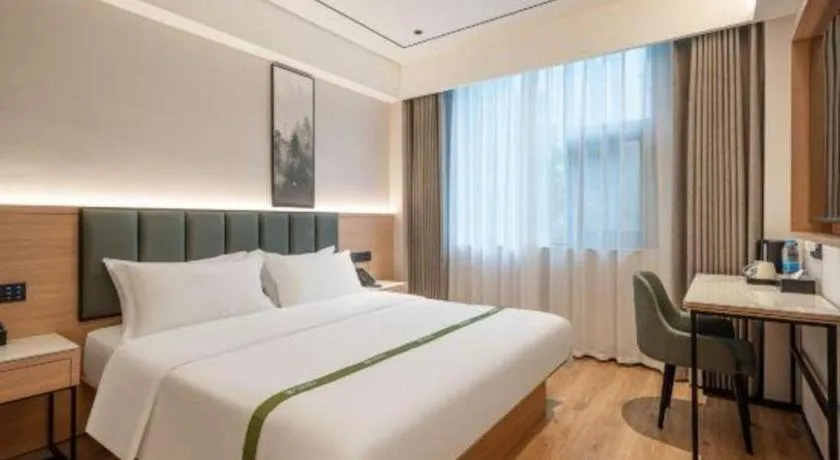 Bed in GreenTree Inn Bengbu Huaihe Walking Street