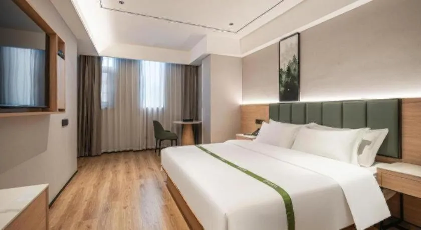 Bed in GreenTree Inn Bengbu Huaihe Walking Street