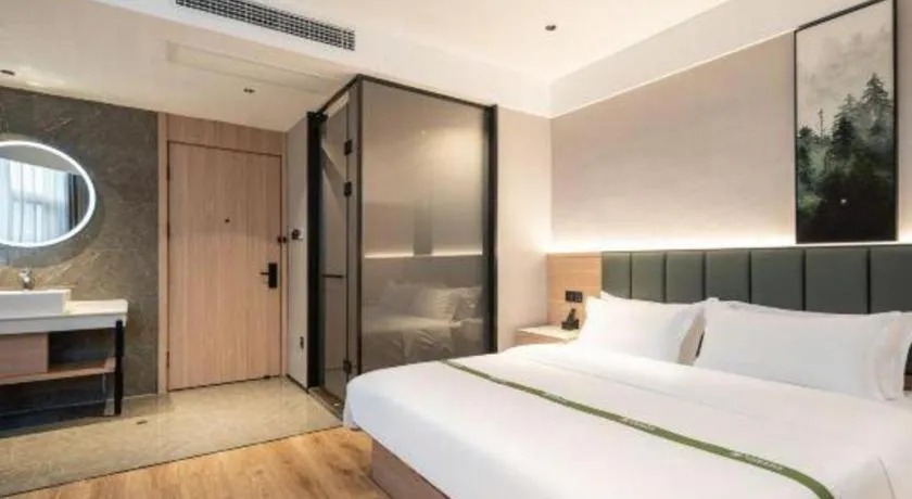Bed in GreenTree Inn Bengbu Huaihe Walking Street