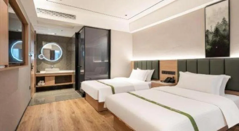 Bed in GreenTree Inn Bengbu Huaihe Walking Street