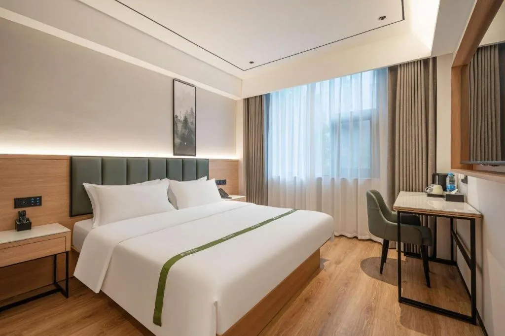 Bed in GreenTree Inn Bengbu Huaihe Walking Street