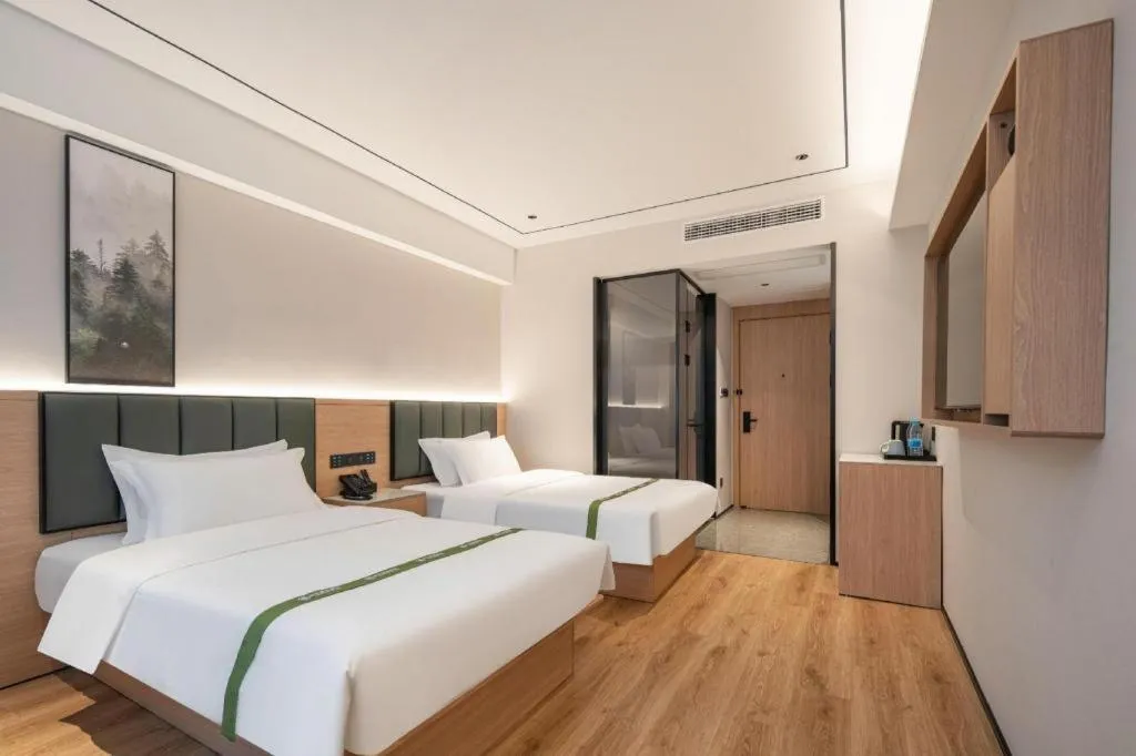 Bed in GreenTree Inn Bengbu Huaihe Walking Street