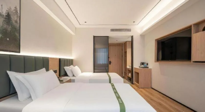 Bed in GreenTree Inn Bengbu Huaihe Walking Street