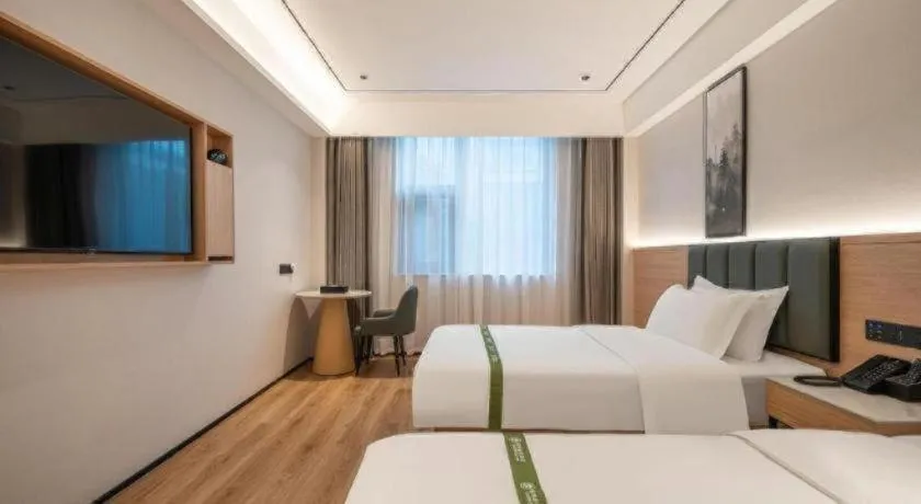 Bed in GreenTree Inn Bengbu Huaihe Walking Street