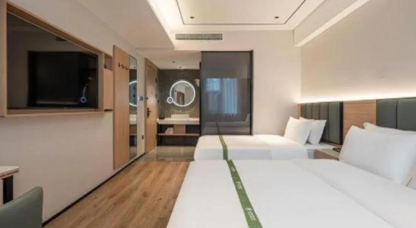 Bed in GreenTree Inn Bengbu Huaihe Walking Street