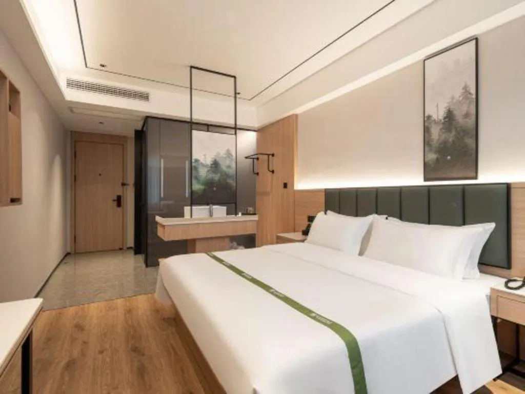 Bed in GreenTree Inn Bengbu Huaihe Walking Street