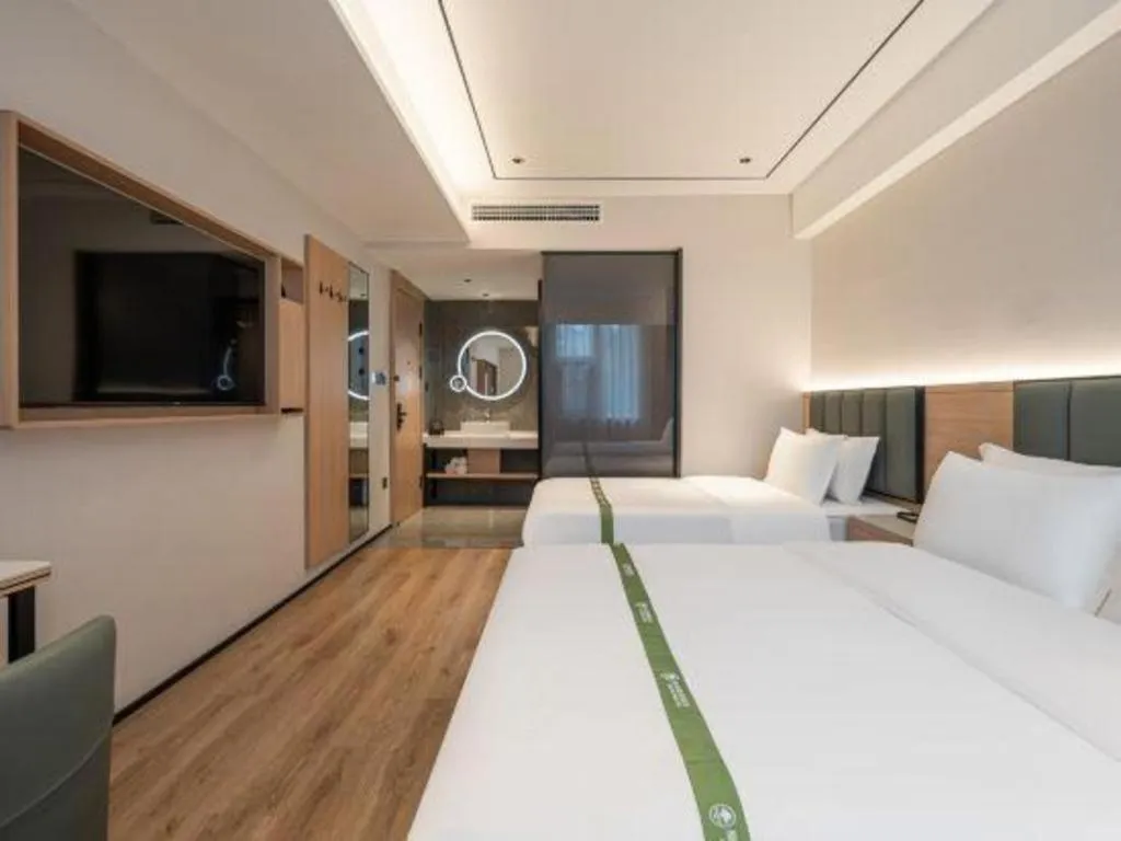 Bed in GreenTree Inn Bengbu Huaihe Walking Street