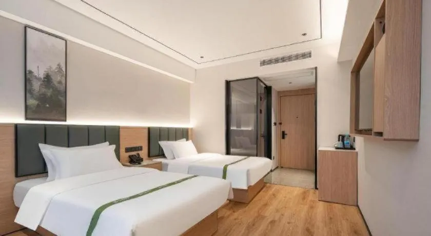 Bed in GreenTree Inn Bengbu Huaihe Walking Street