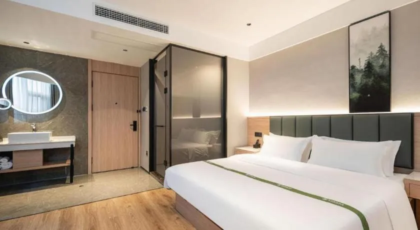 Bed in GreenTree Inn Bengbu Huaihe Walking Street