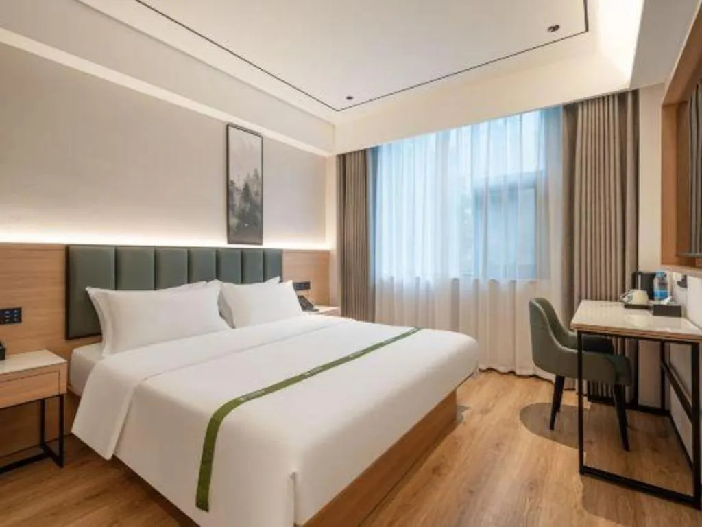 Bed in GreenTree Inn Bengbu Huaihe Walking Street