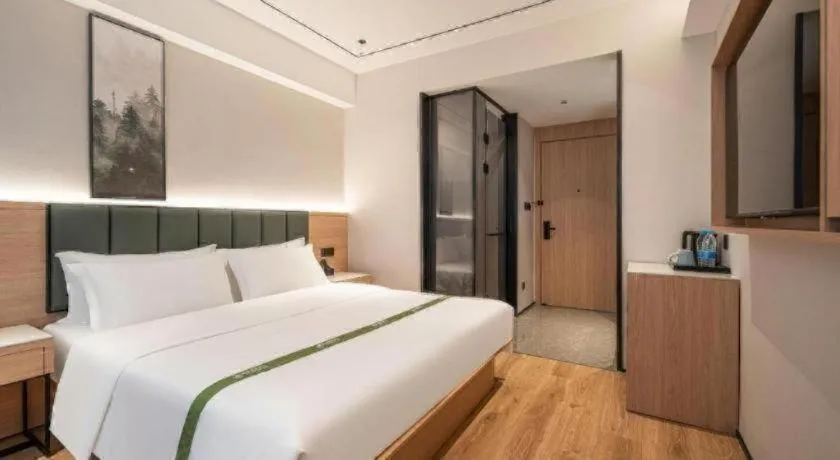 Bed in GreenTree Inn Bengbu Huaihe Walking Street