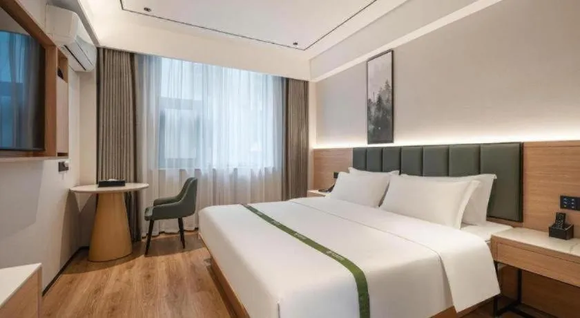 Bed in GreenTree Inn Bengbu Huaihe Walking Street