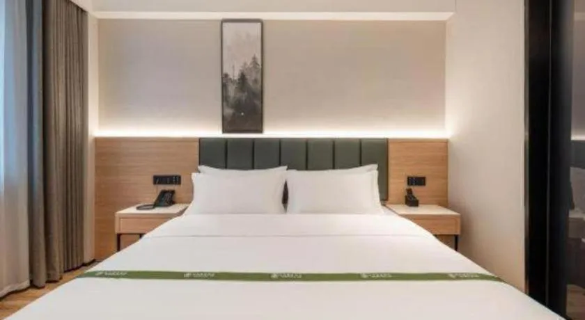 Bed in GreenTree Inn Bengbu Huaihe Walking Street