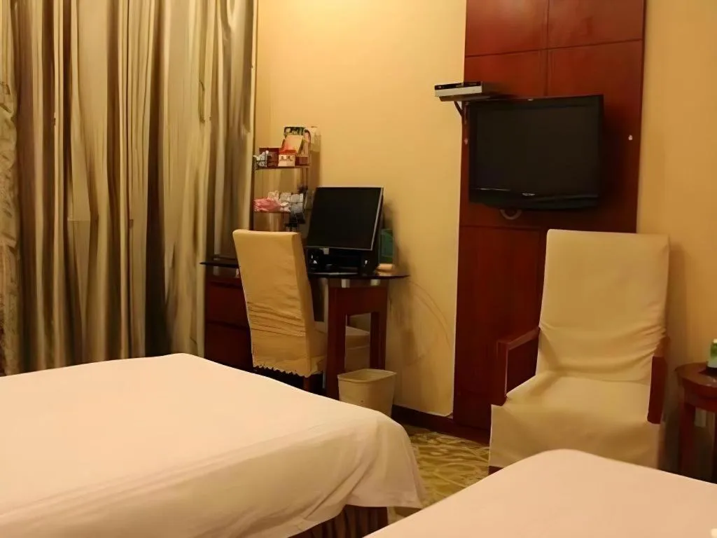 Bed in GreenTree Inn Jining Jianshe Road Hotel
