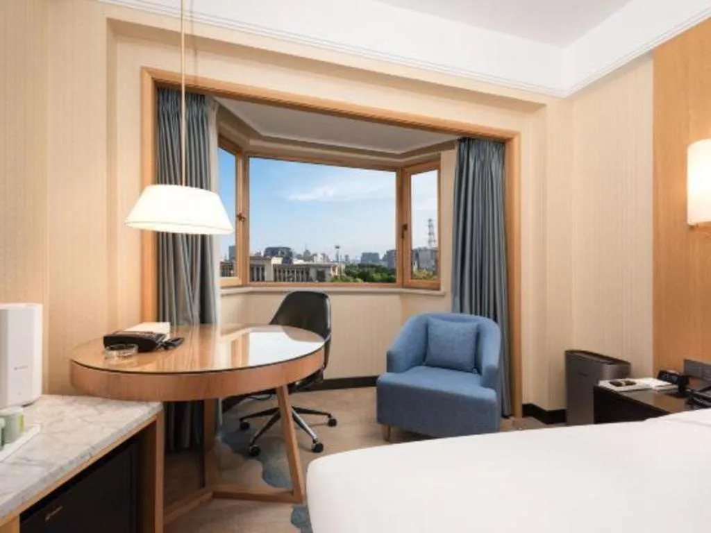 Bed in Shijiazhuang International Building Hotel