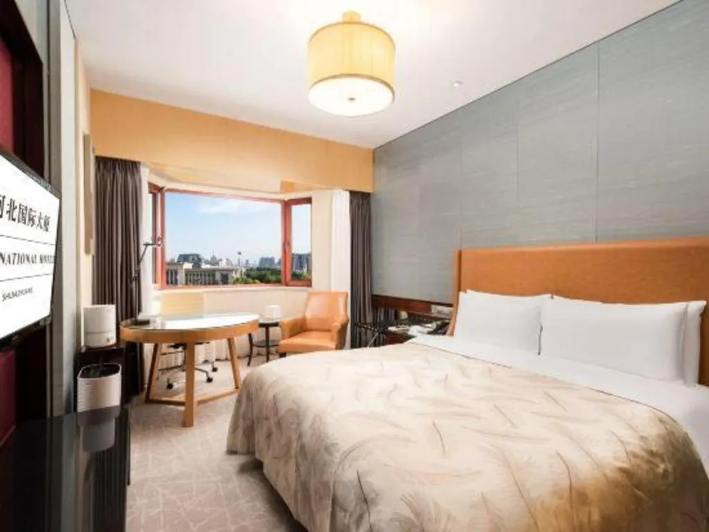 Bed in Shijiazhuang International Building Hotel