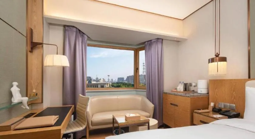 Bed in Shijiazhuang International Building Hotel