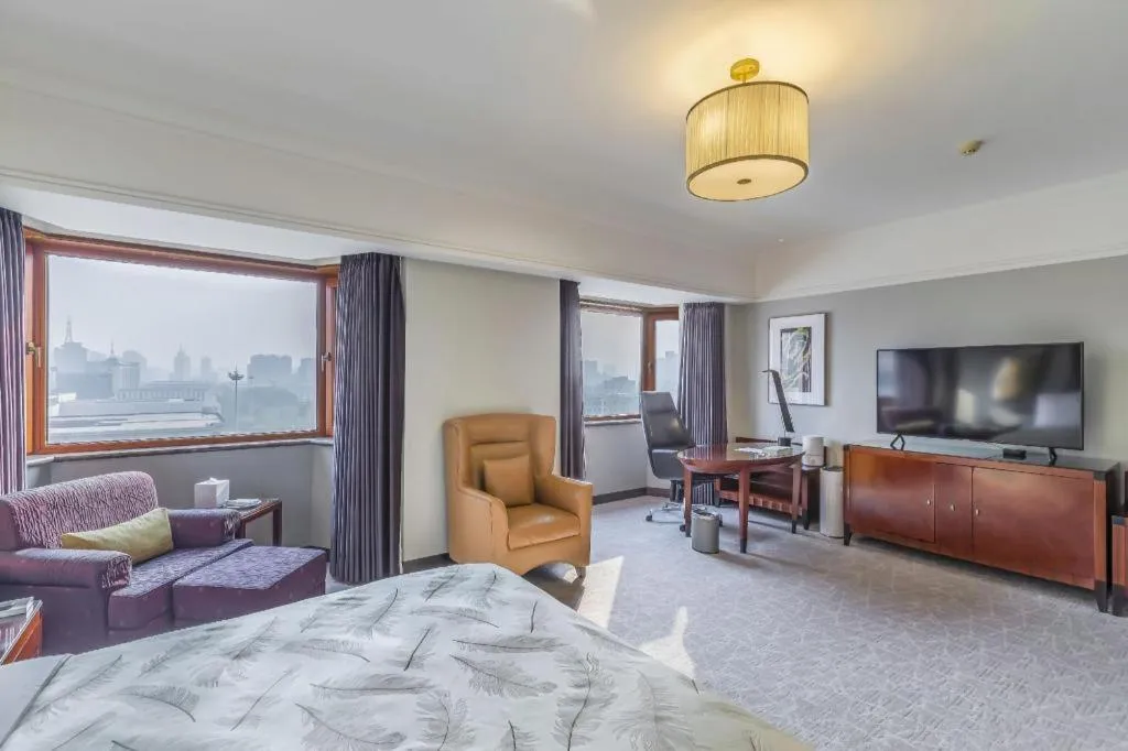 Bed in Shijiazhuang International Building Hotel