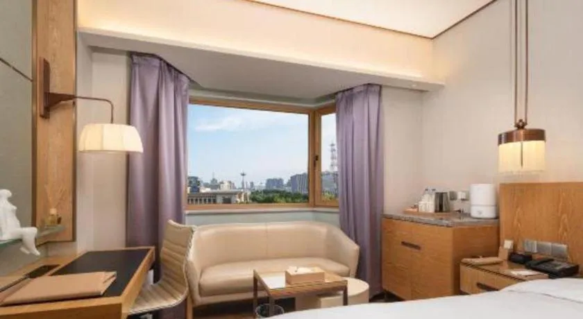 Bed in Shijiazhuang International Building Hotel