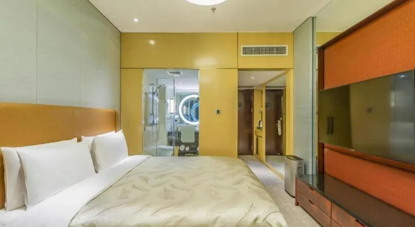 Bed in Shijiazhuang International Building Hotel