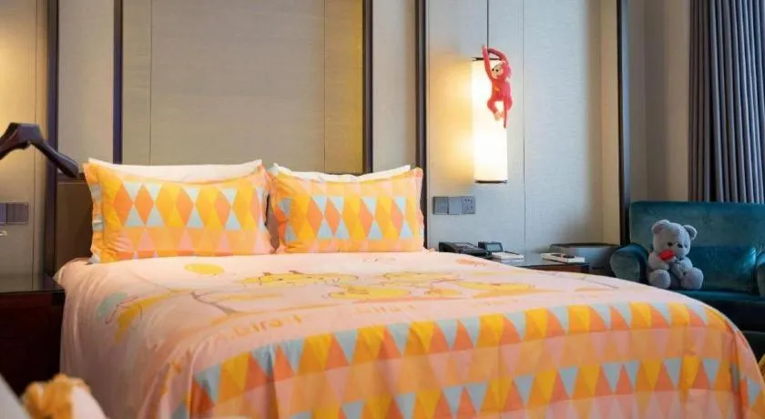 Bed in Shijiazhuang International Building Hotel