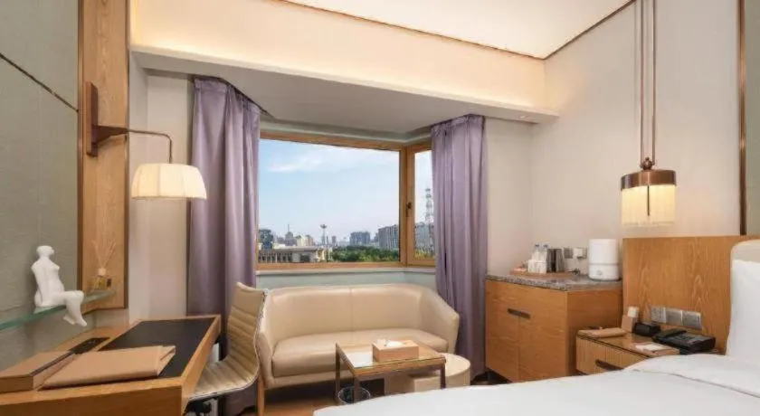 Bed in Shijiazhuang International Building Hotel