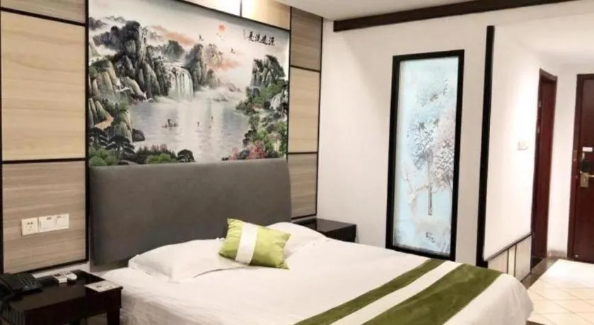 Bed in GreenTree Inn Taicang Baolong Square Hotel