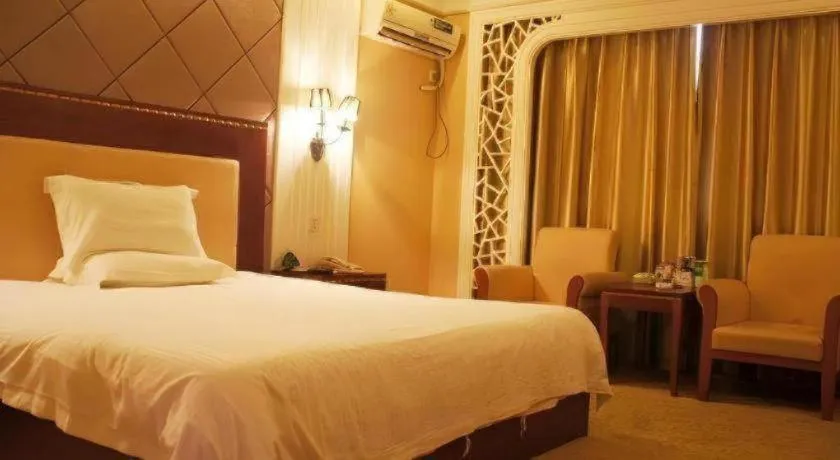 Bed in GreenTree Inn Rizhao Haiqu East Road Hotel