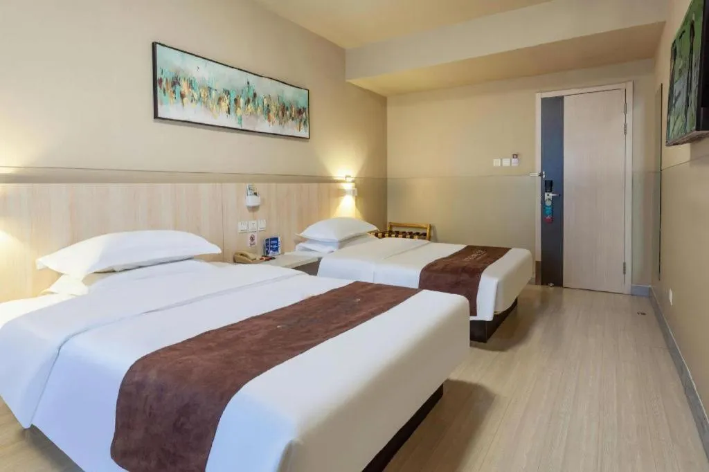 Bed in Jinjiang Inn Taiyuan Longtan Park