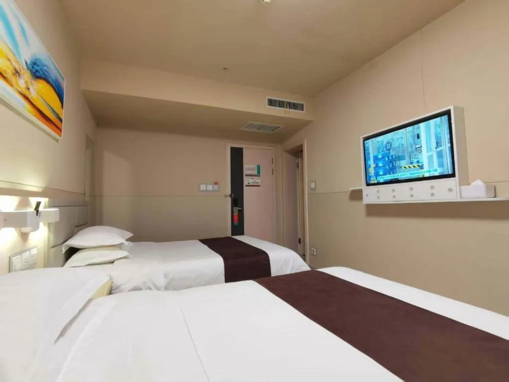 Bed in Jinjiang Inn Taiyuan Longtan Park