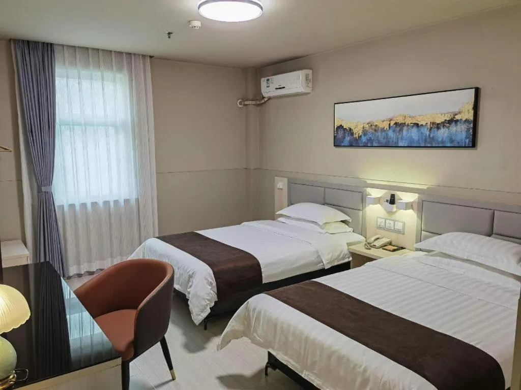 Bed in Jinjiang Inn Taiyuan Longtan Park