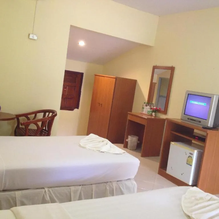 Bed in Ranong Resort & Laguna