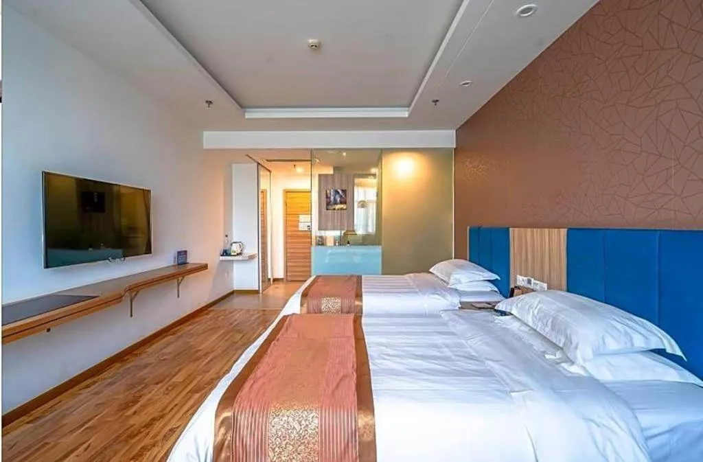 Bed in Shanshui Trend Hotel Beijing International Airport Branch