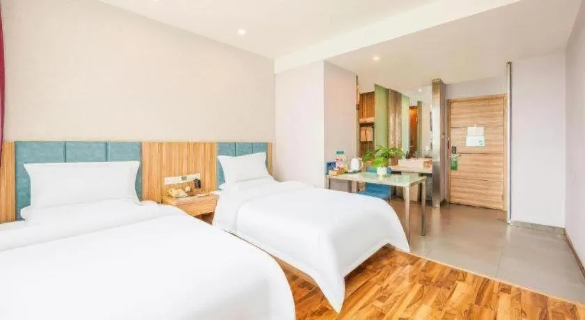 Bed in Shanshui Trend Hotel Beijing International Airport Branch