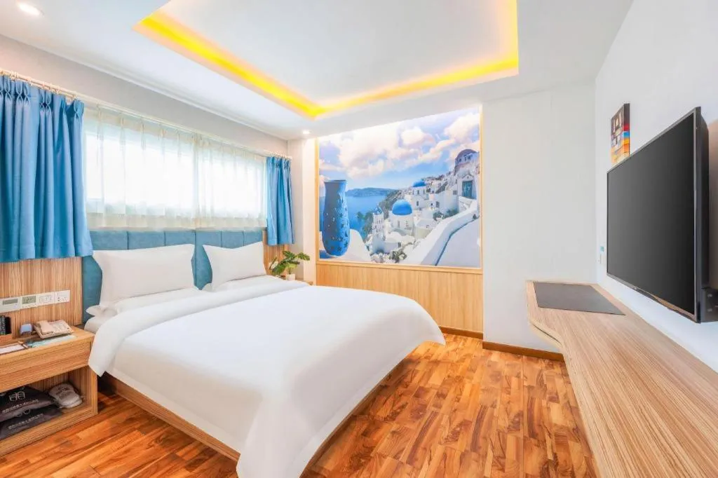 Bed in Shanshui Trend Hotel Beijing International Airport Branch