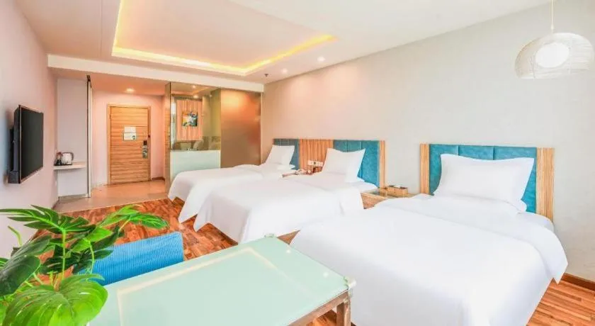 Bed in Shanshui Trend Hotel Beijing International Airport Branch