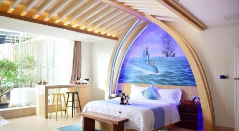 Bed in Huangma Holiday Nanhai Museum Hotel