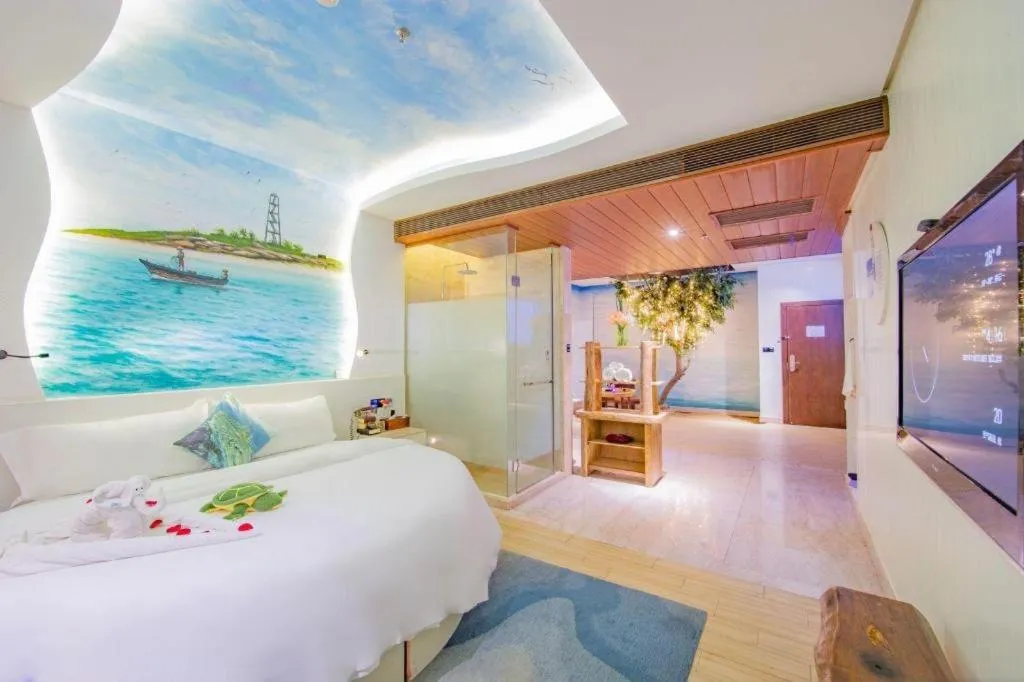 Bed in Huangma Holiday Nanhai Museum Hotel