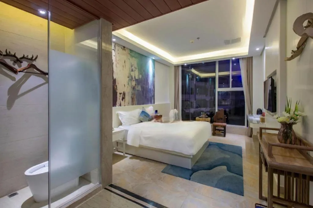 Bed in Huangma Holiday Nanhai Museum Hotel