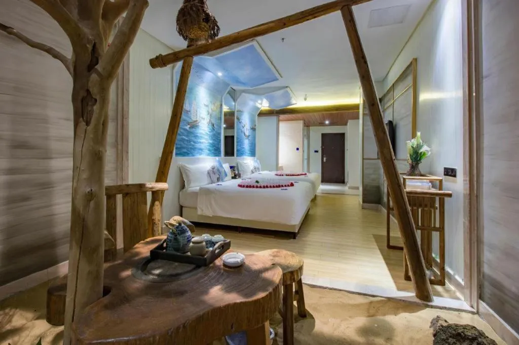 Bed in Huangma Holiday Nanhai Museum Hotel