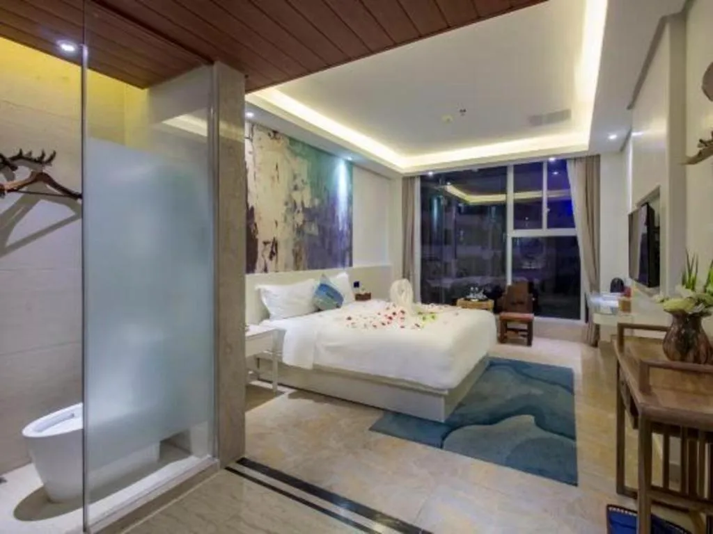 Bed in Huangma Holiday Nanhai Museum Hotel