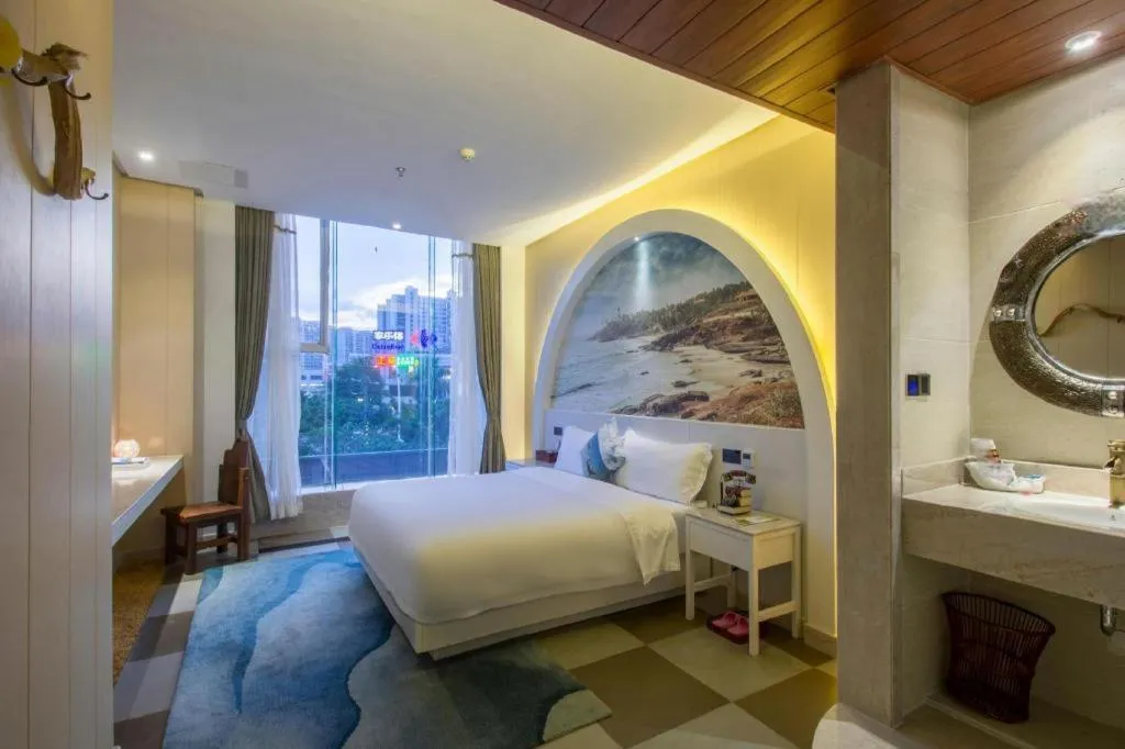 Bed in Huangma Holiday Nanhai Museum Hotel