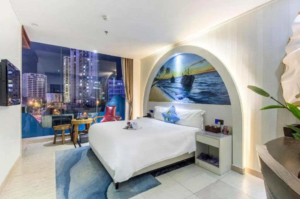 Bed in Huangma Holiday Nanhai Museum Hotel