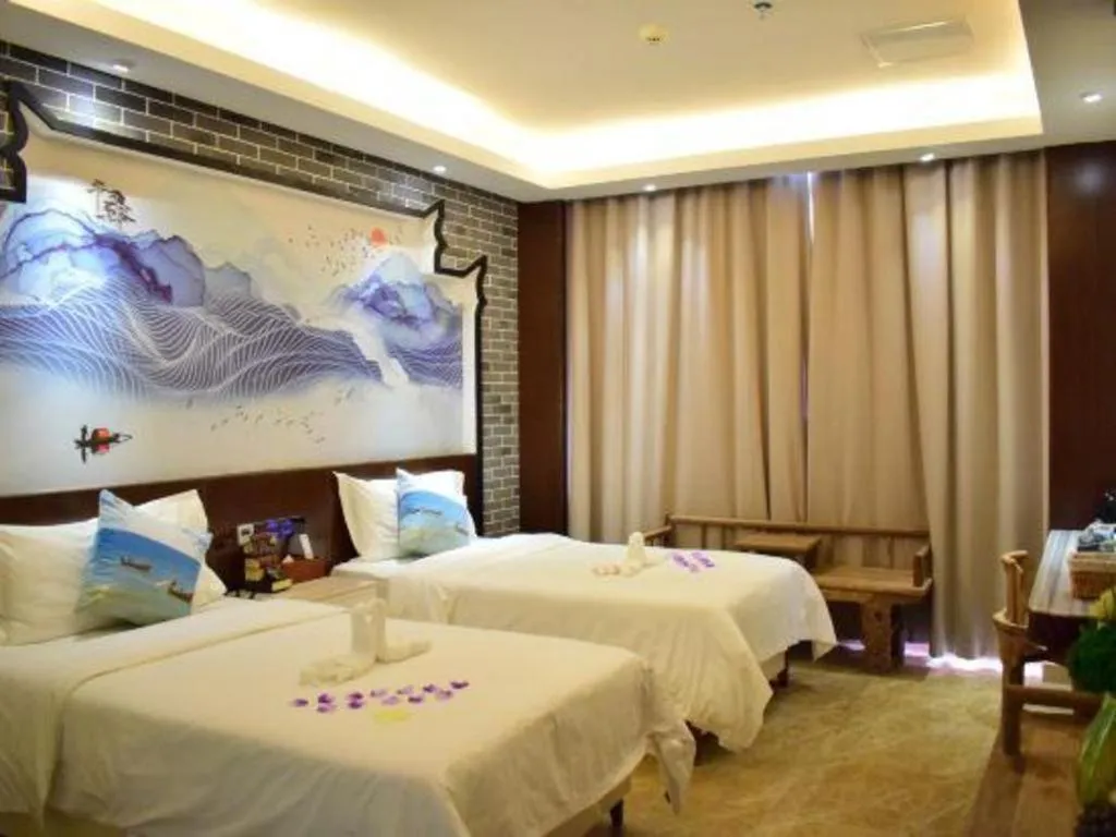 Bed in Huangma Holiday Nanhai Museum Hotel