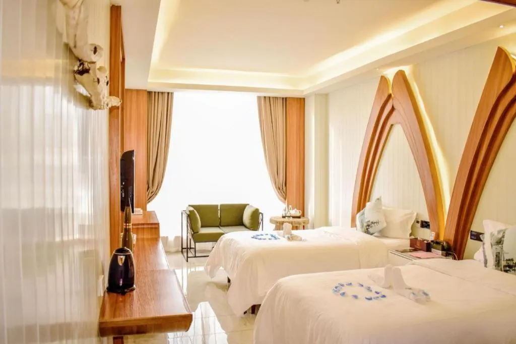 Bed in Huangma Holiday Nanhai Museum Hotel